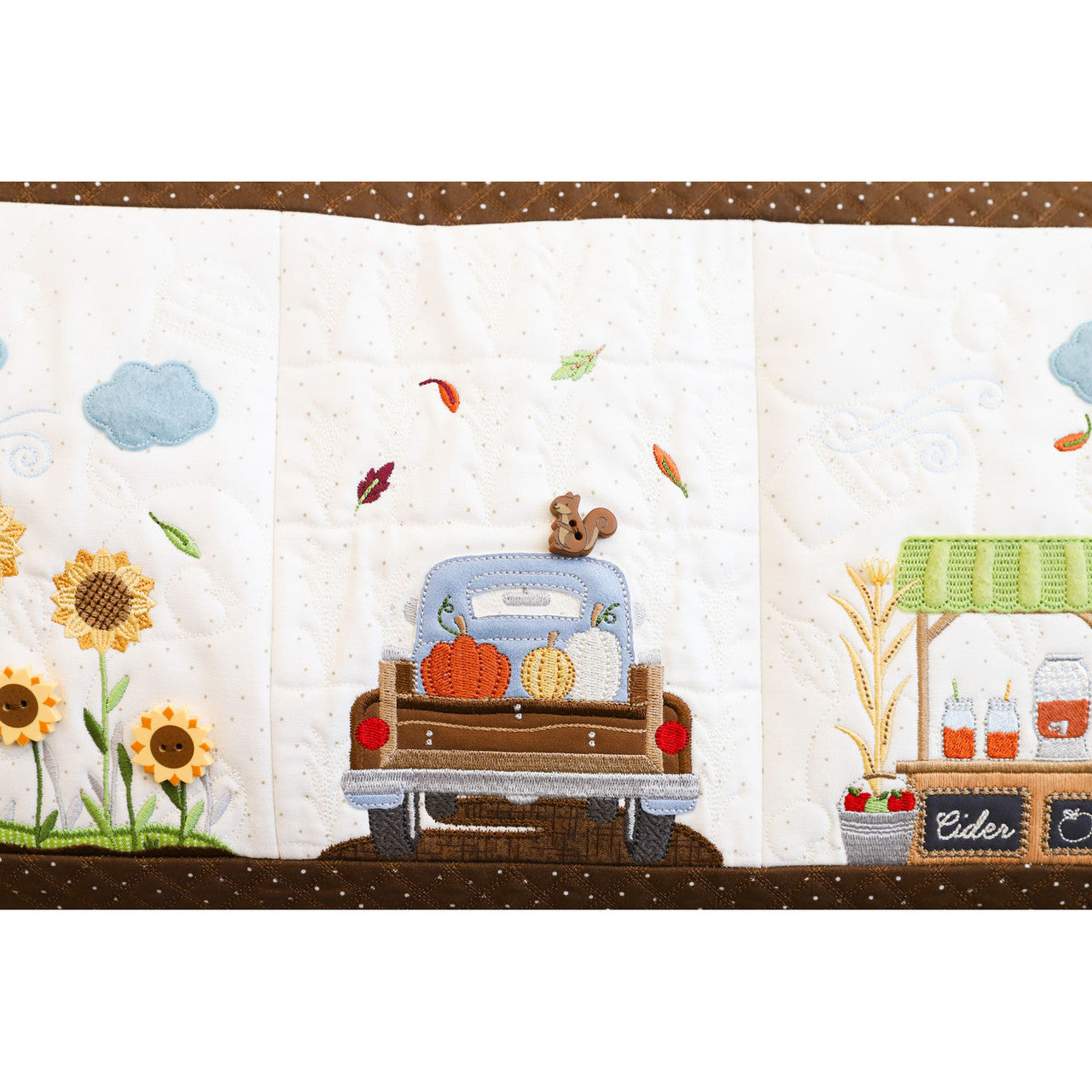 Embroid File Autumn Acres Bench Pillow - image 7