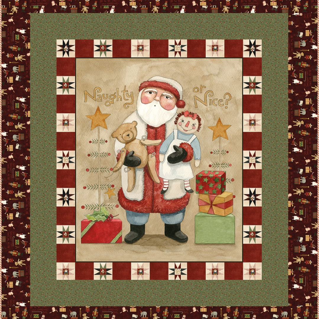 Naughty or Nice Panel Quilt Kit