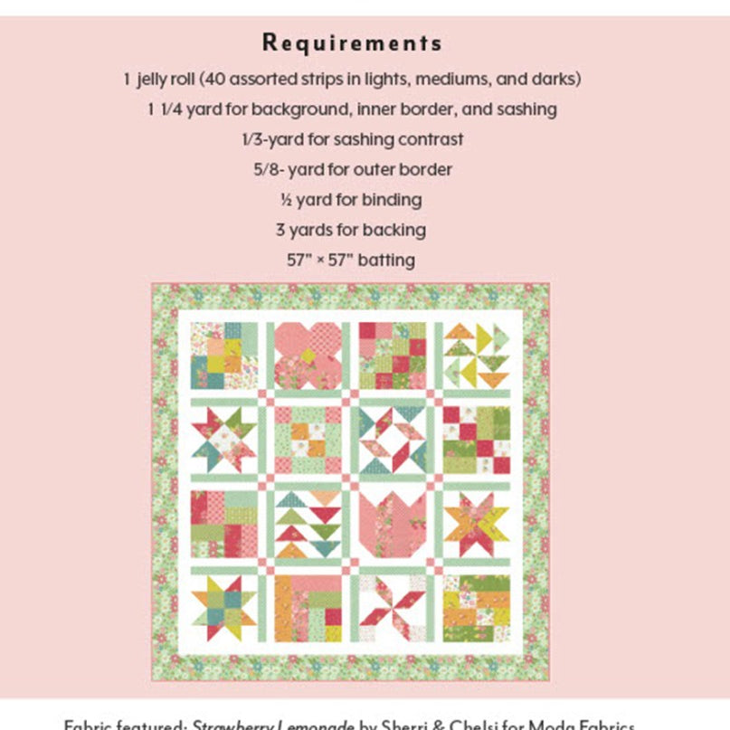 Jelly Roll Sampler Quilt Pattern - image 2