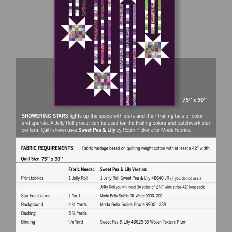 Showering Stars Quilt Pattern - image 2