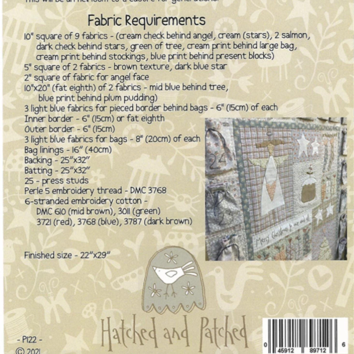 All for Christmas Advent Calendar by Anni Downs from Hatched and Patched - QuiltingJoyPDX