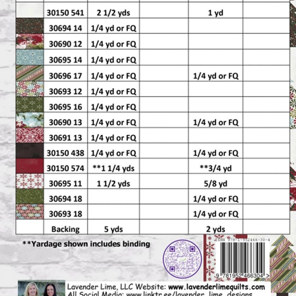 Around the Christmas Tree Quilt Pattern: Table Runner Included (62x72, 90x16) - QuiltingJoyPDX