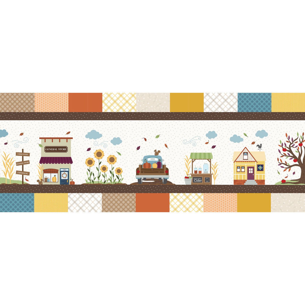 Autumn Acres Bench Pillow Embroidery File by Kimberbell - QuiltingJoyPDX