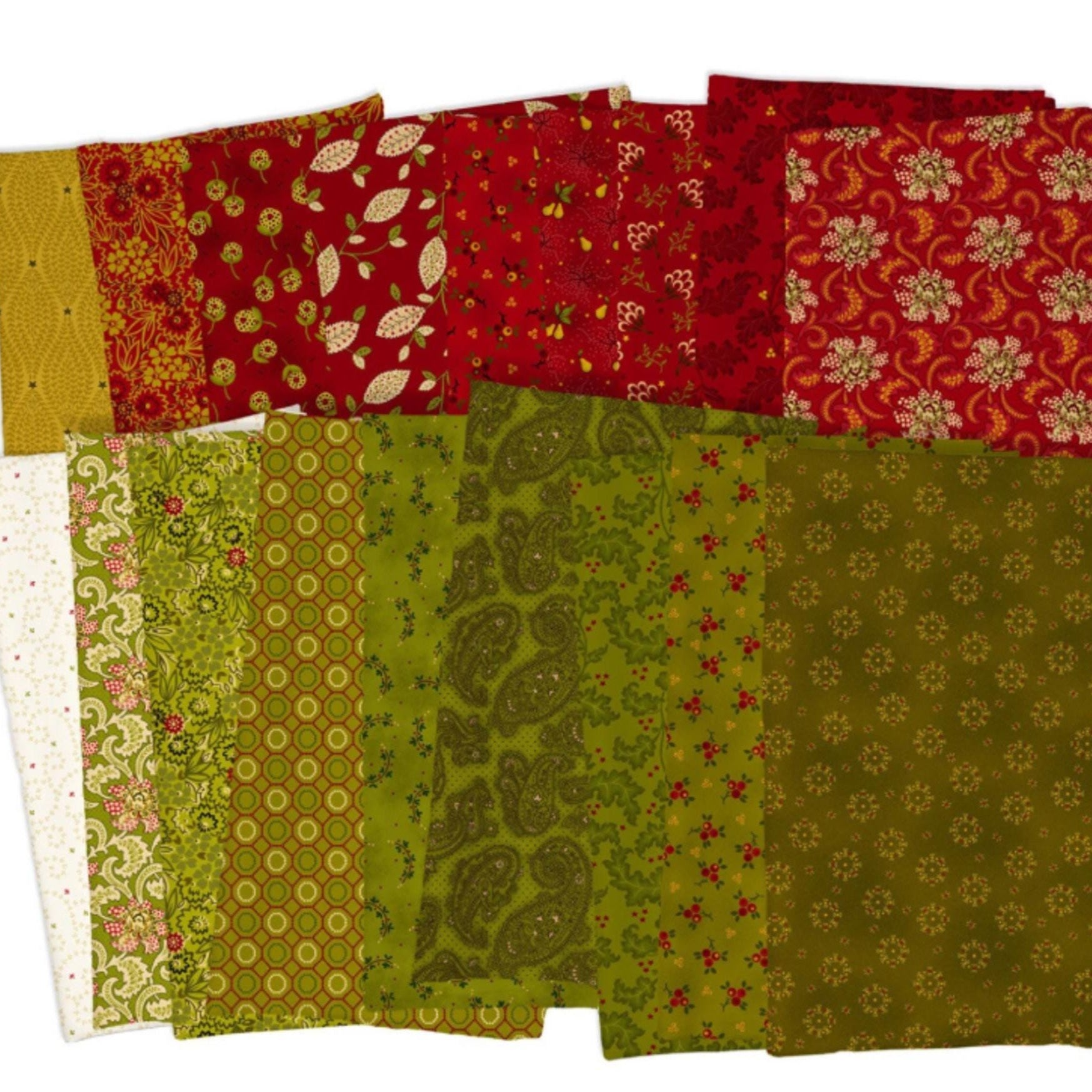 Baubles & Balsam Layer Cake from Kim Diehl, 42 pieces 10 inch square - QuiltingJoyPDX