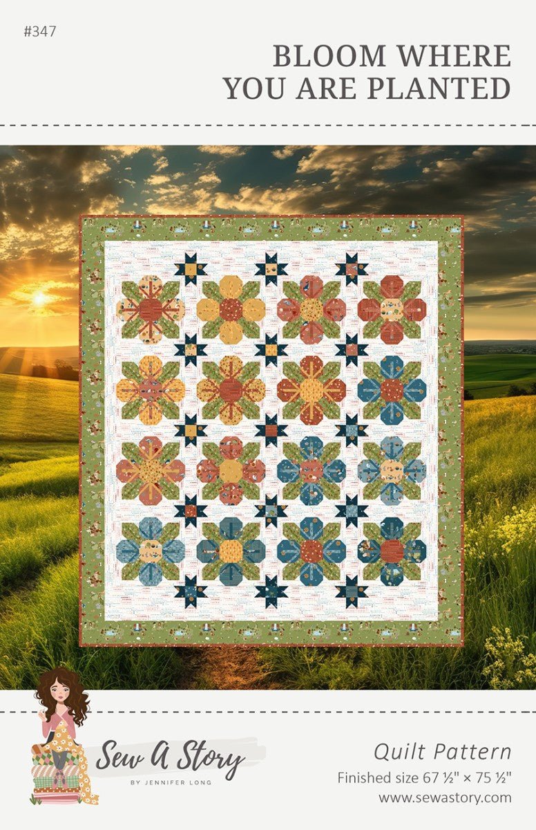 Bloom Where You Are Planted Quilt Pattern – Bee Sew Inspired - QuiltingJoyPDX
