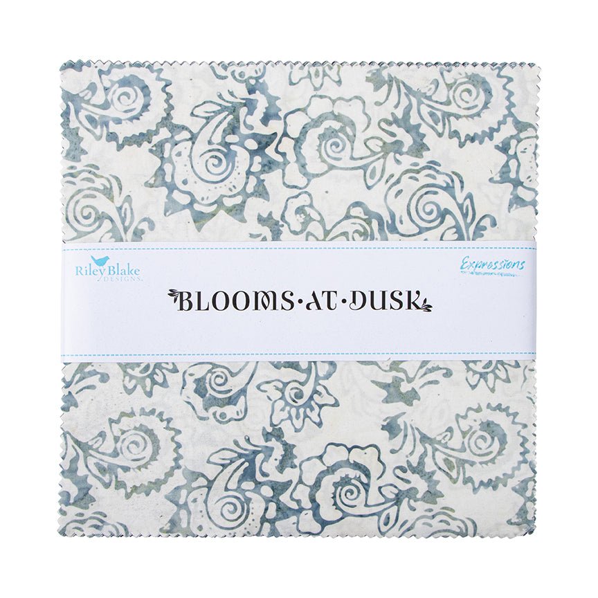Blooms at Dusk Quilting Fabric 10" squares from Riley Blake Designs 42 pieces - QuiltingJoyPDX