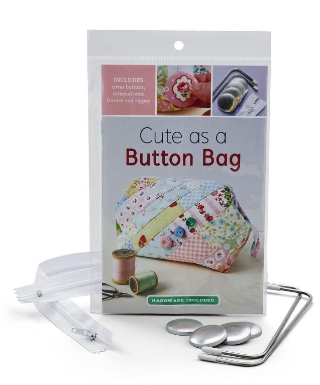 Cute as a Button Bag Kit -Bag Pattern Template - QuiltingJoyPDX