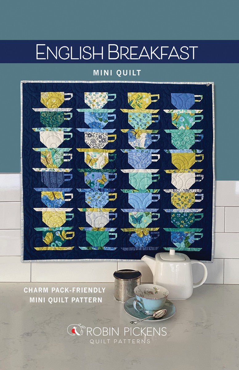 English Breakfast Mini Quilt Pattern - QuiltingJoyPDX
