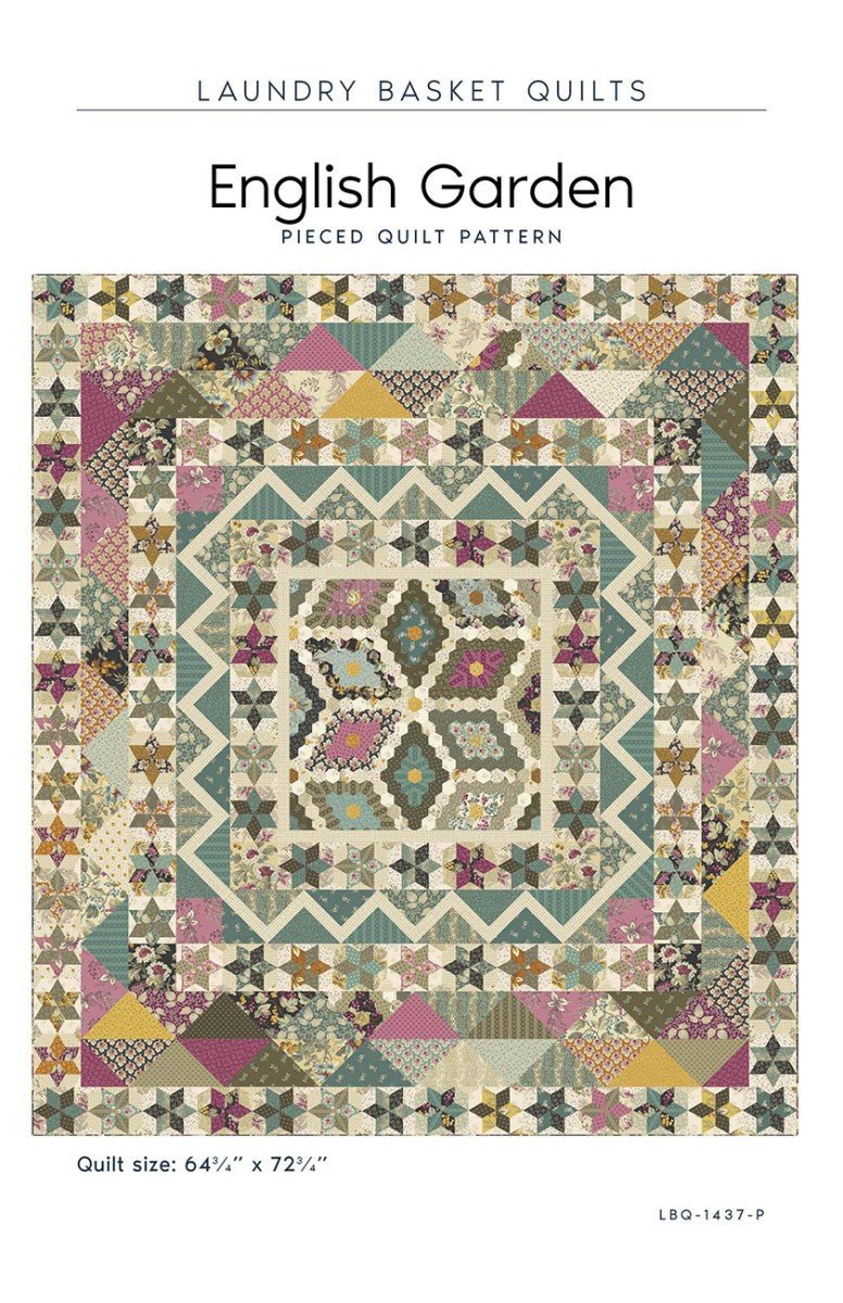 English Garden Quilt Pattern by Laundry Basket Quilts - QuiltingJoyPDX