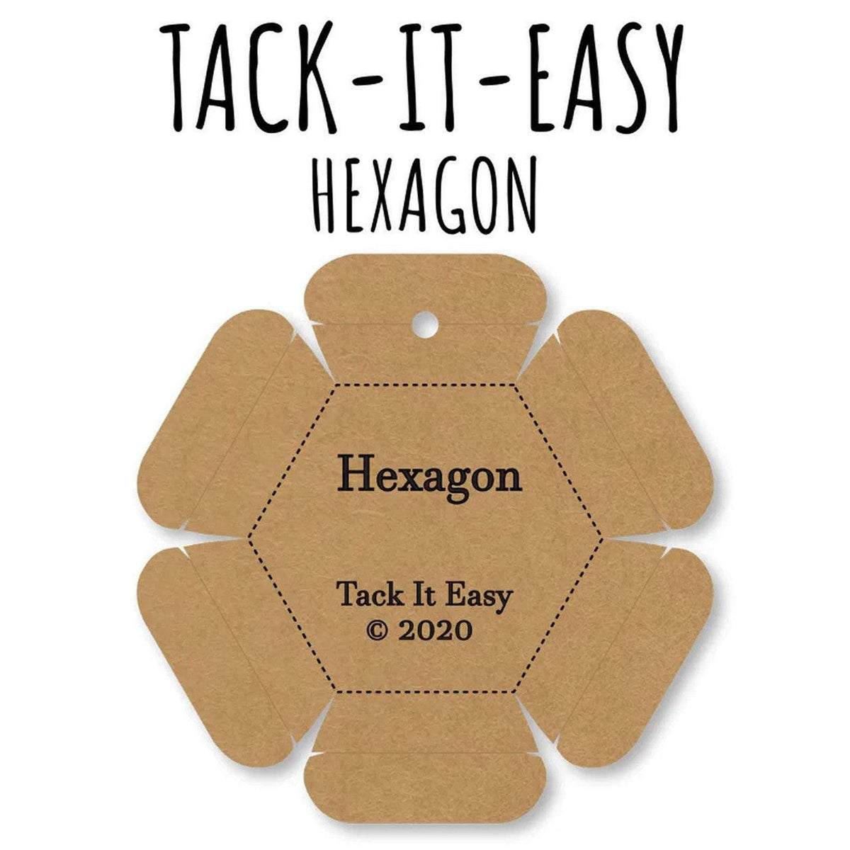 EPP Quilting Tool - Tack It Easy 1" Hexagon for Glue Basting - QuiltingJoyPDX
