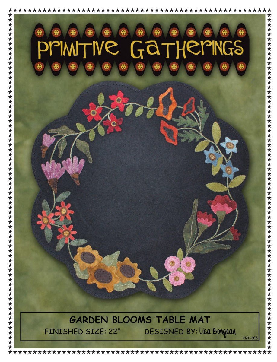 Garden Blooms Table Mat Pattern - QuiltingJoyPDX