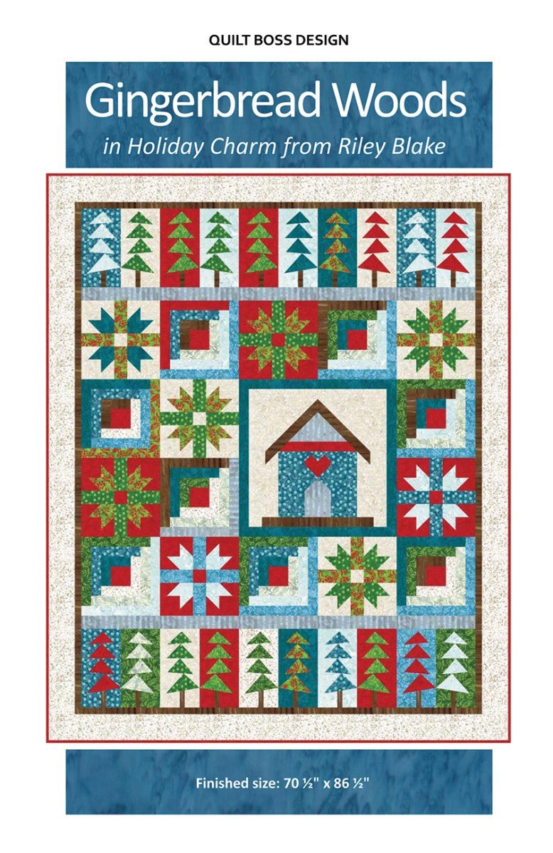 Gingerbread Woods in Holiday Charm Quilt Pattern - QuiltingJoyPDX