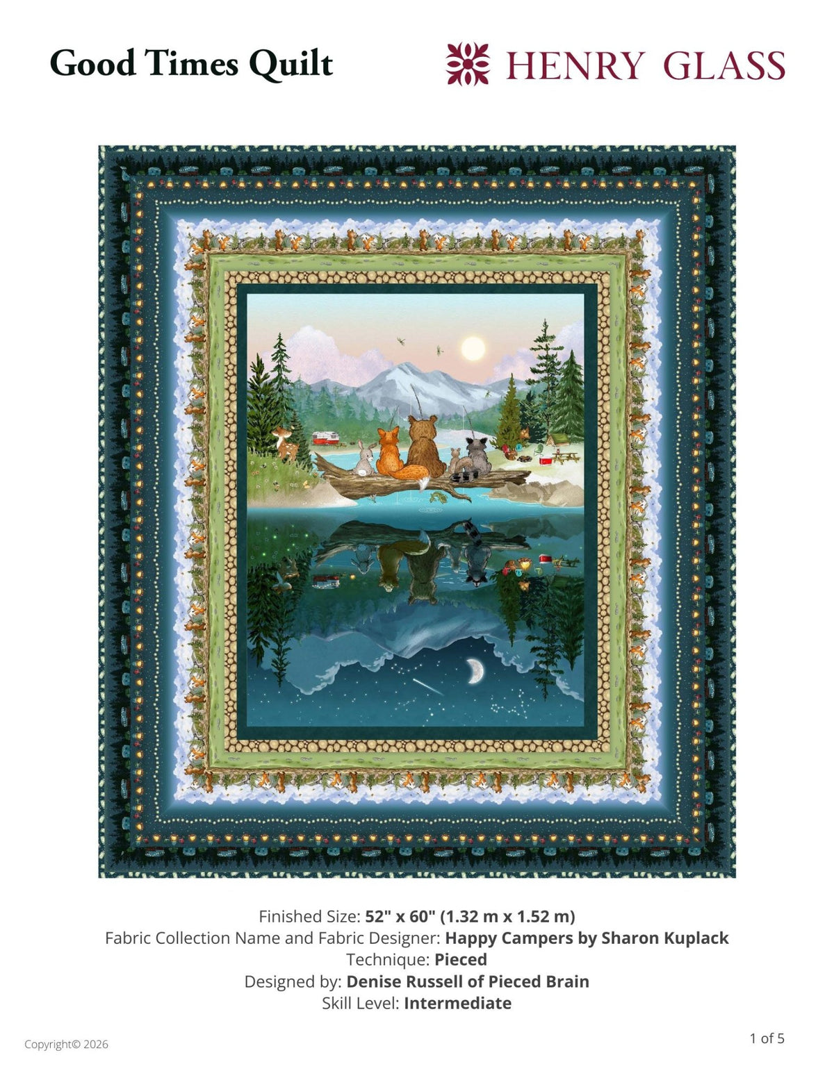 Happy Campers Good Times Quilt Kit from Henry Glass Fabrics - QuiltingJoyPDX
