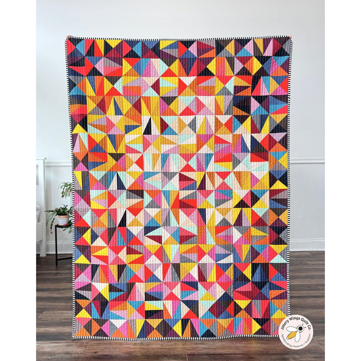 Hush Punk Quilt Pattern by Mitzie Schafer – Jittery Wings Quilt Co. (5 Sizes) - QuiltingJoyPDX