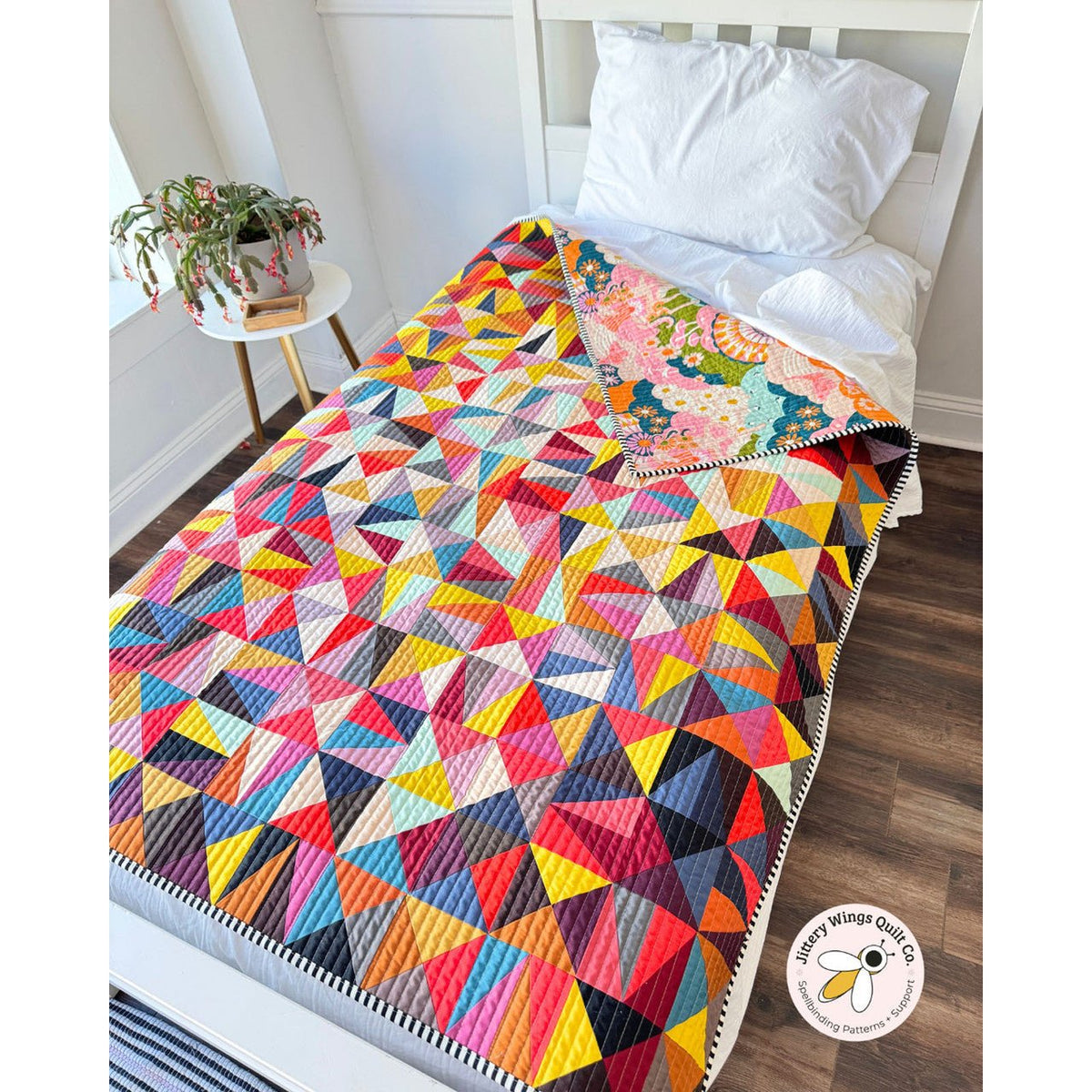 Hush Punk Quilt Pattern by Mitzie Schafer – Jittery Wings Quilt Co. (5 Sizes) - QuiltingJoyPDX