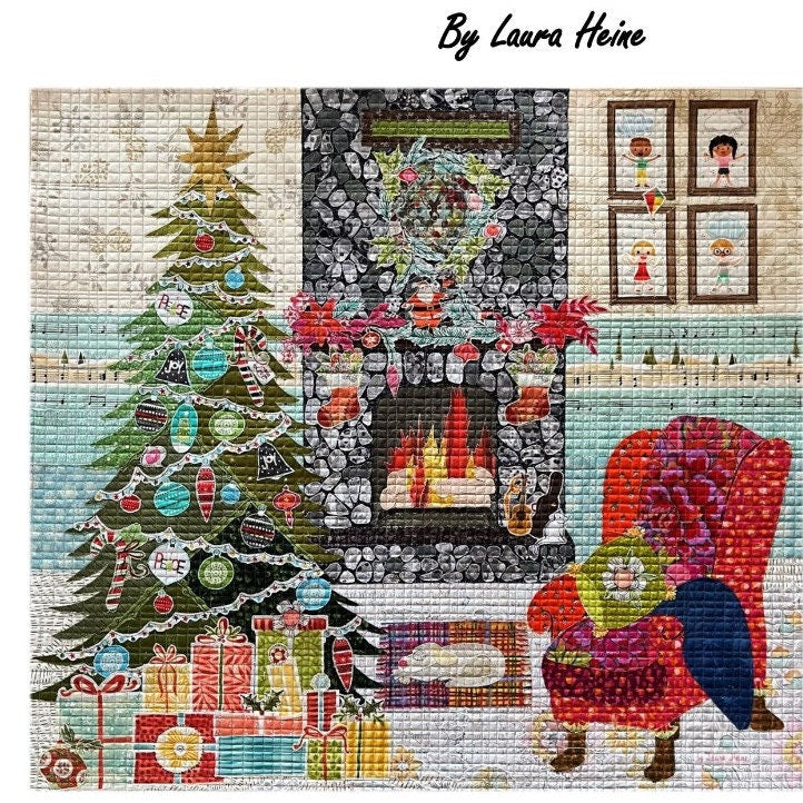 A Merry Little Christmas Quilt Pattern by Laura Heine (34" x 31")