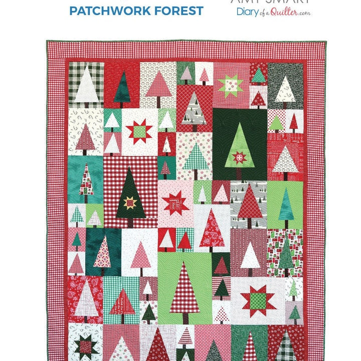 Pine Hollow Patchwork Forest Quilt Pattern by Amy Smart