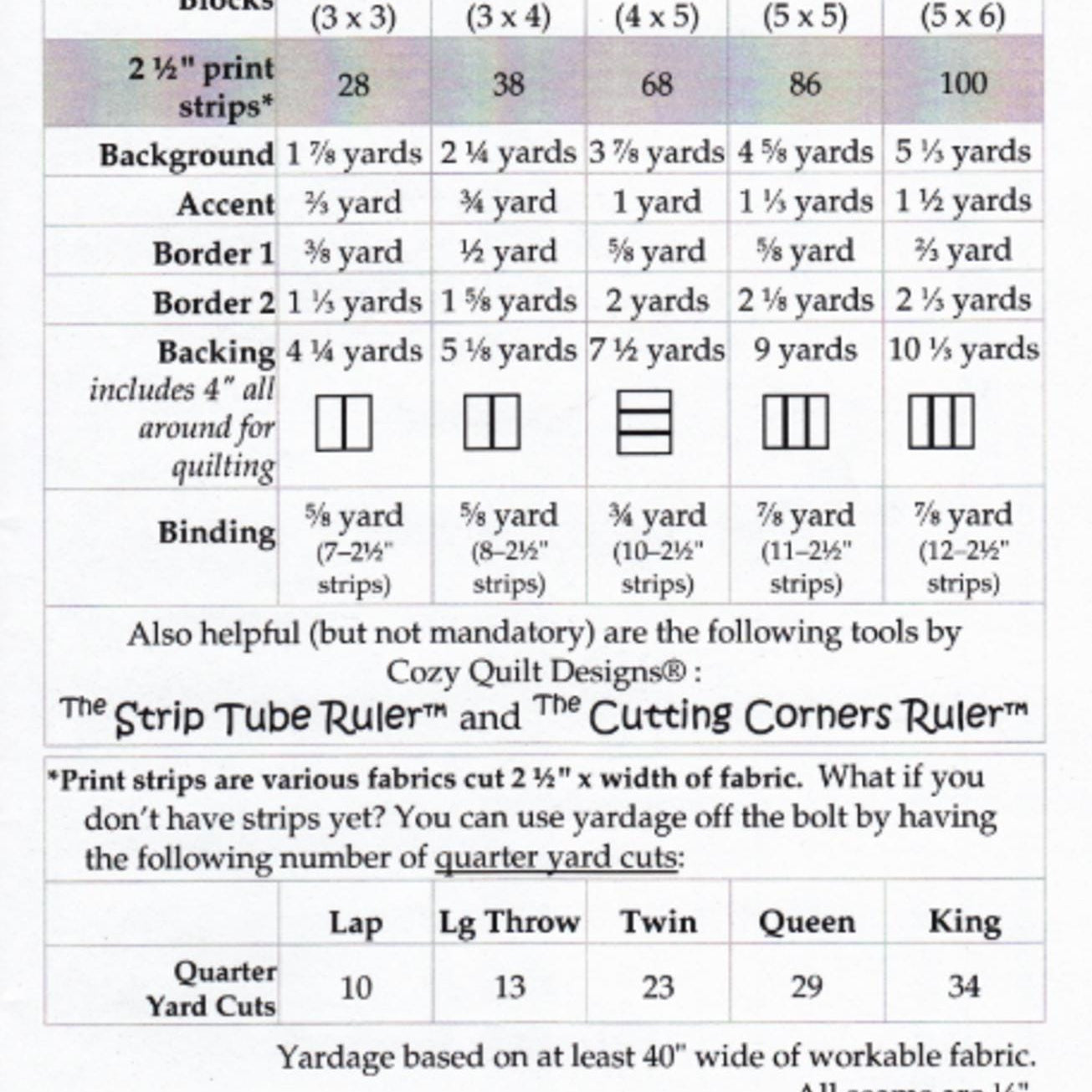 At Sea Quilt Pattern by Daniela Stout from Cozy Quilt Designs - 2 1/2" Strip Quilt, 5 sizes included