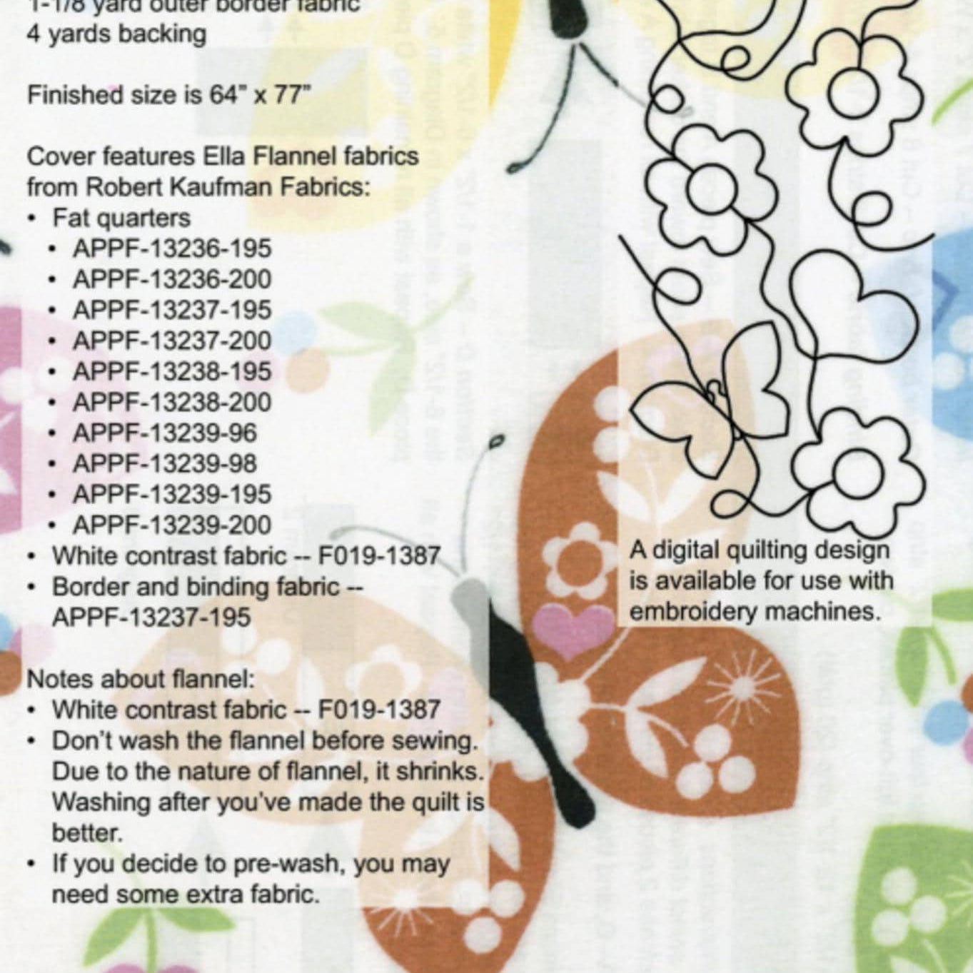 Bundle of 10 Quilt Pattern by Christine Conner for Amelie Scott Designs - fat quarter friendly, 64" x 77"