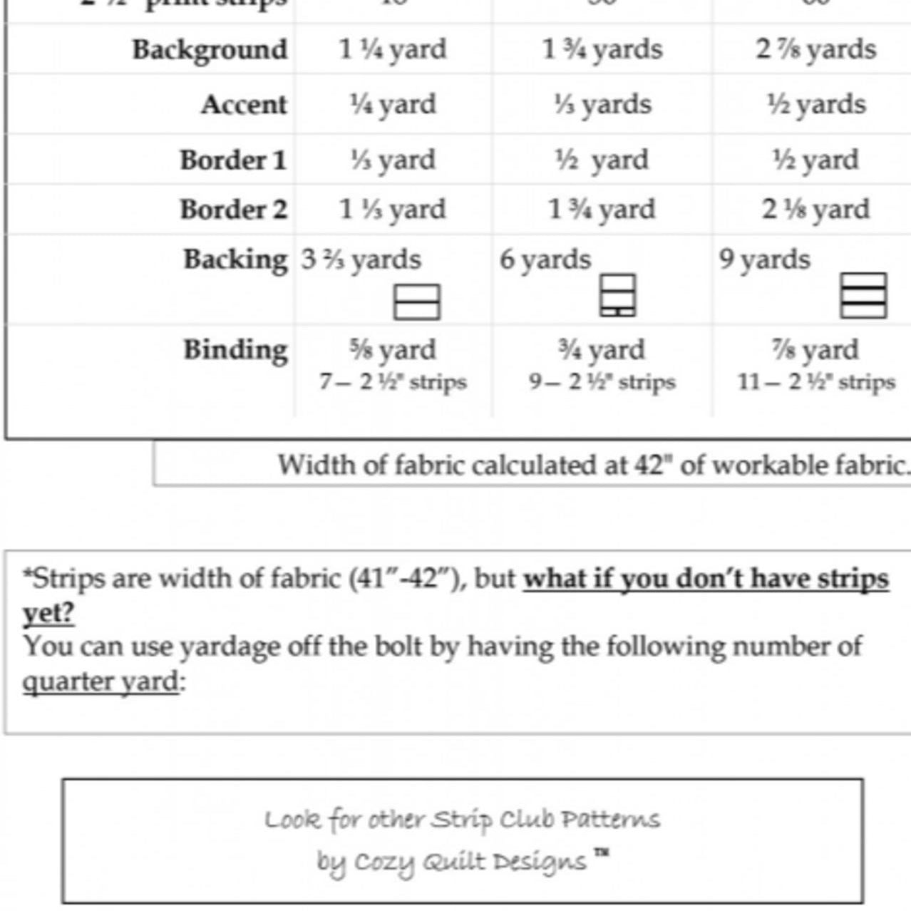 Long Tall Quilt Pattern, from Cozy Strip Club - tailored for 2.5" strips