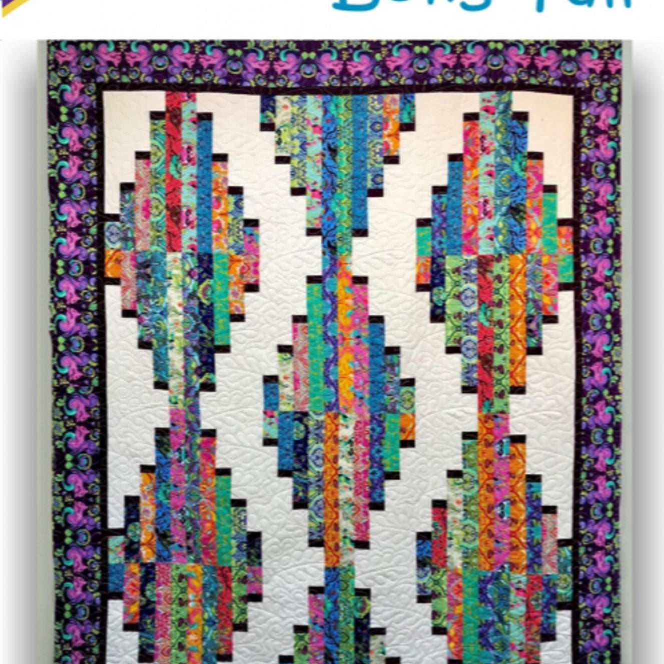 Long Tall Quilt Pattern, from Cozy Strip Club - tailored for 2.5" strips