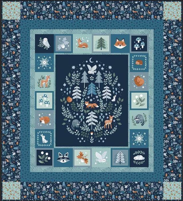 Twilight Creatures Quilt Kit from Riley Blake - At Home Boxed Quilt-Includes fabric, pattern booklet, templates. Free Shipping
