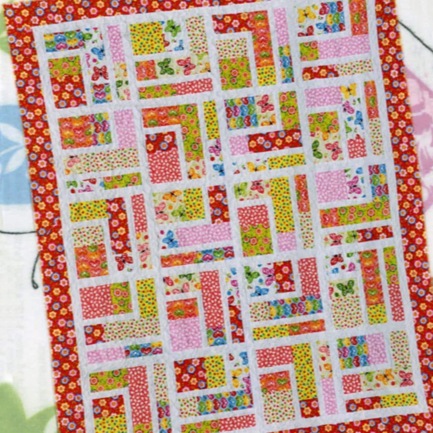 Bundle of 10 Quilt Pattern by Christine Conner for Amelie Scott Designs - fat quarter friendly, 64" x 77"