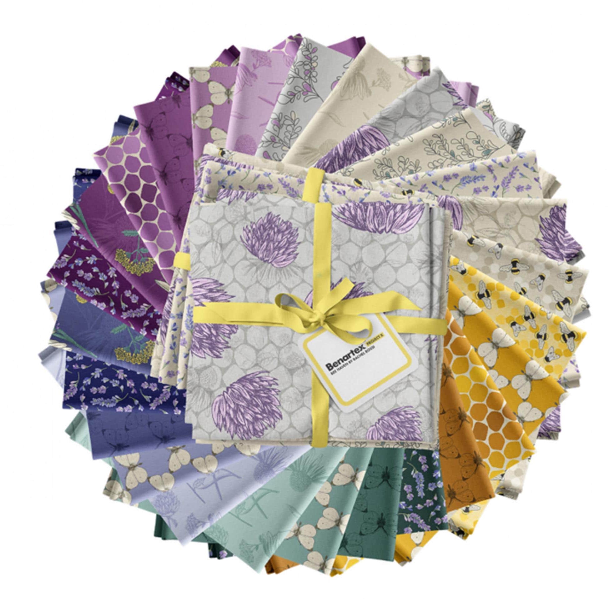 Bee Haven Fat Quarter Bundle: 26 Benartex Fabric Quarters