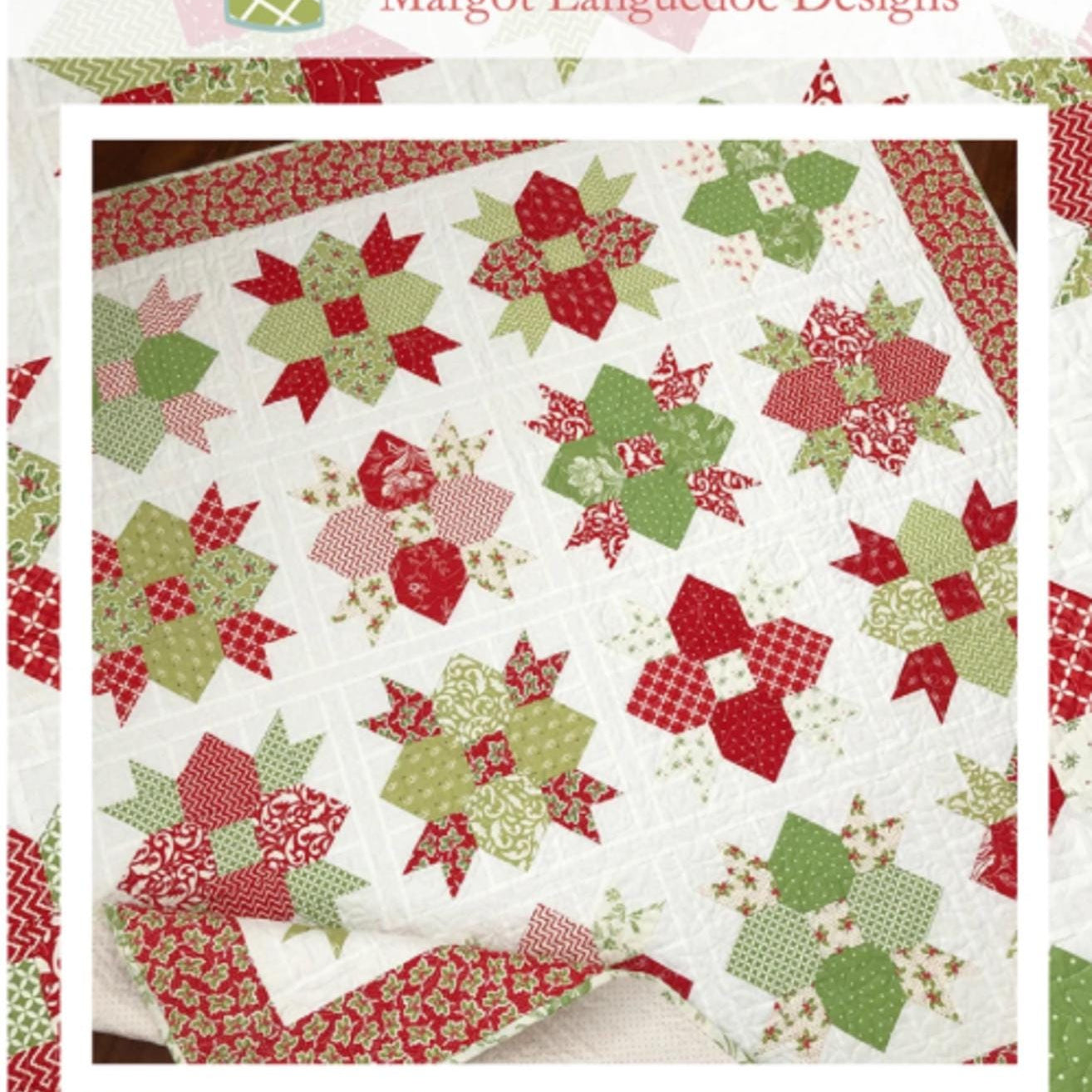 Ribbons and Bows Quilt Pattern by Margot Languedoc from Pattern Basket - 57.75" square