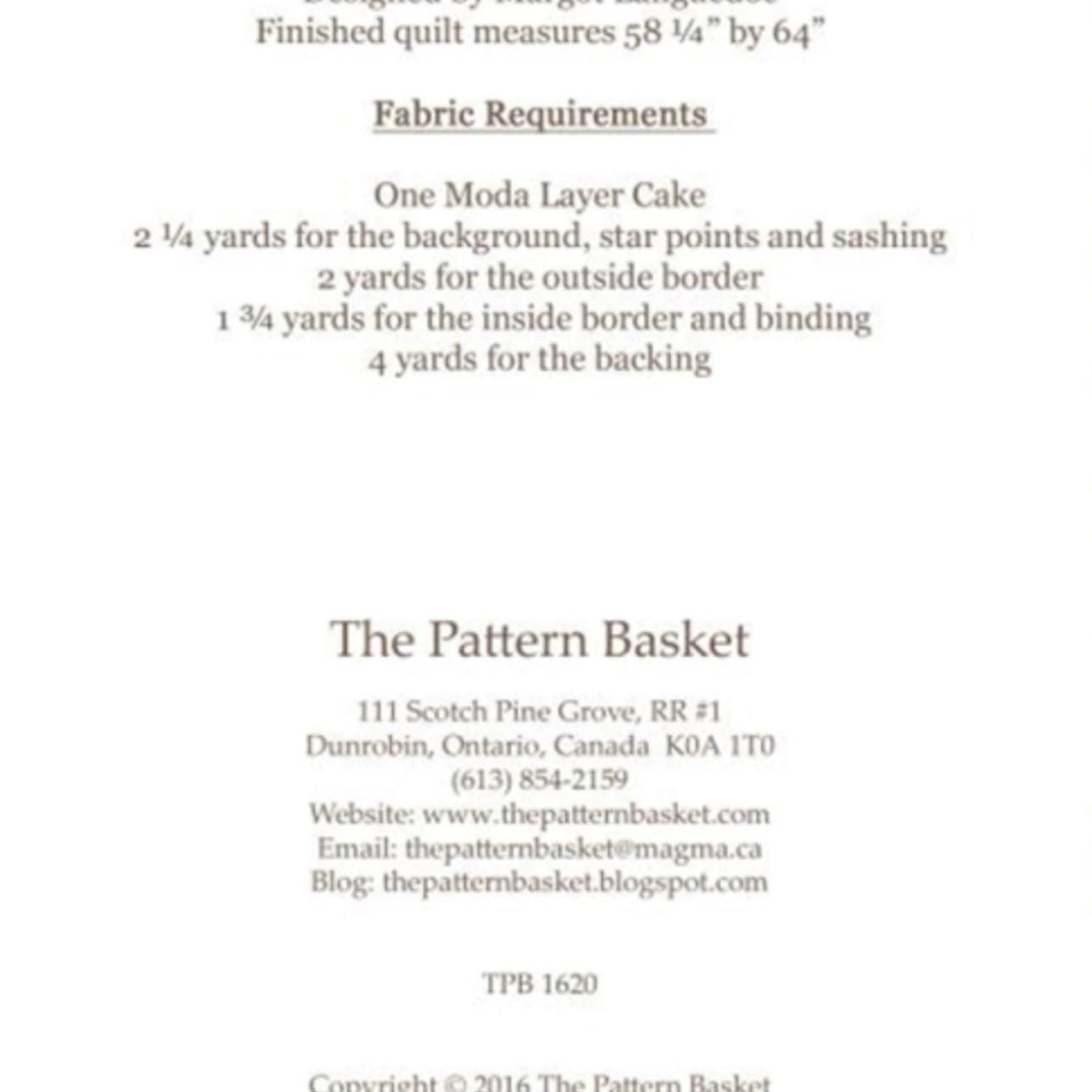 Ready for Santa Quilt Pattern by Margot Languedoc from Pattern Basket - 58.5 x 64