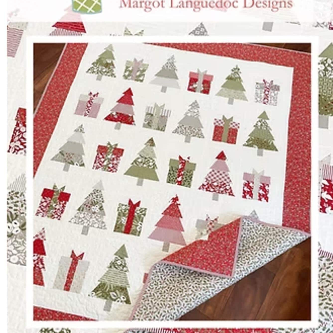 Christmas Wishes Quilt Pattern by Margot Languedoc from Pattern Basket - 54.5 x 65