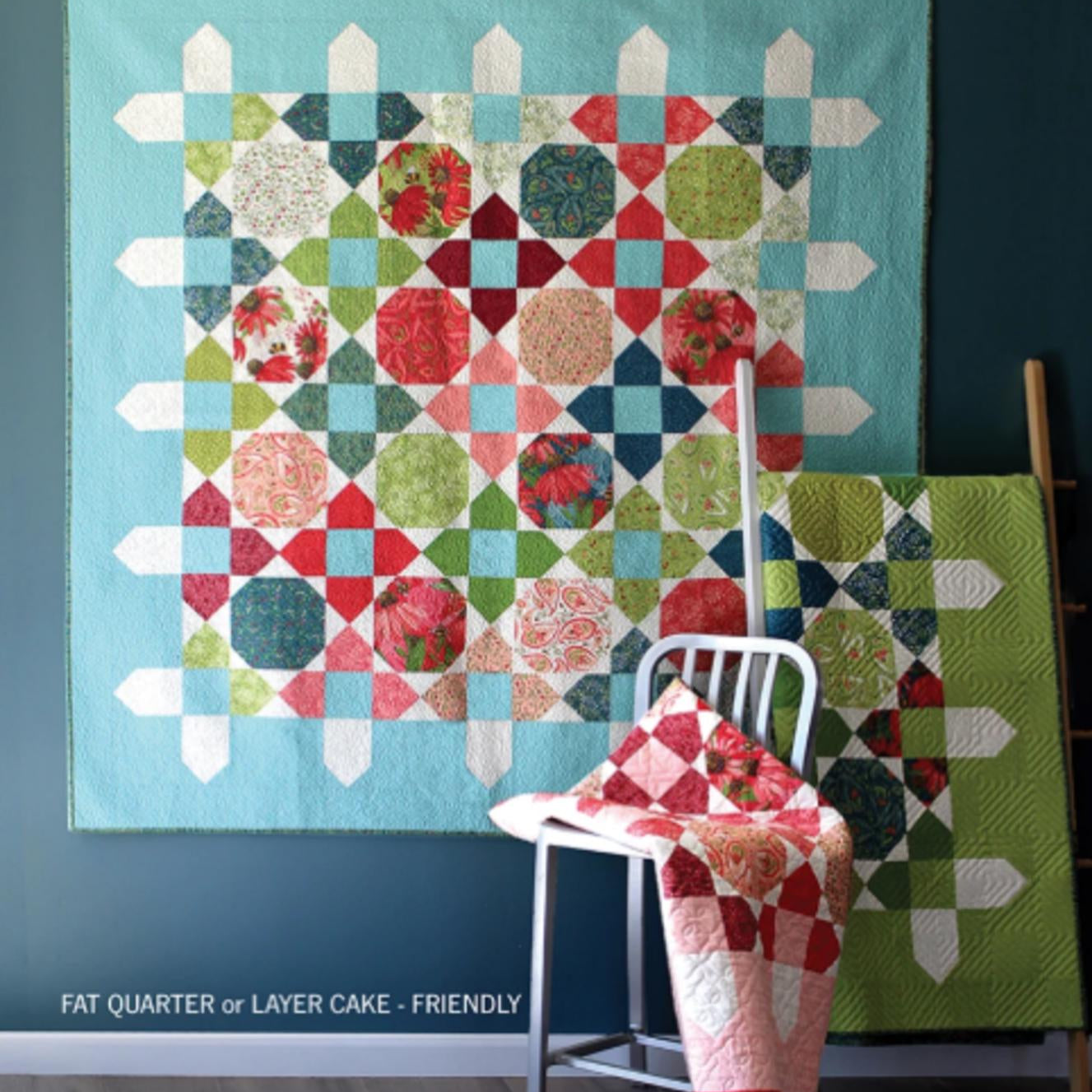 Picket Quilt Pattern by Robin Pickens - 2 sizes included - pattern only