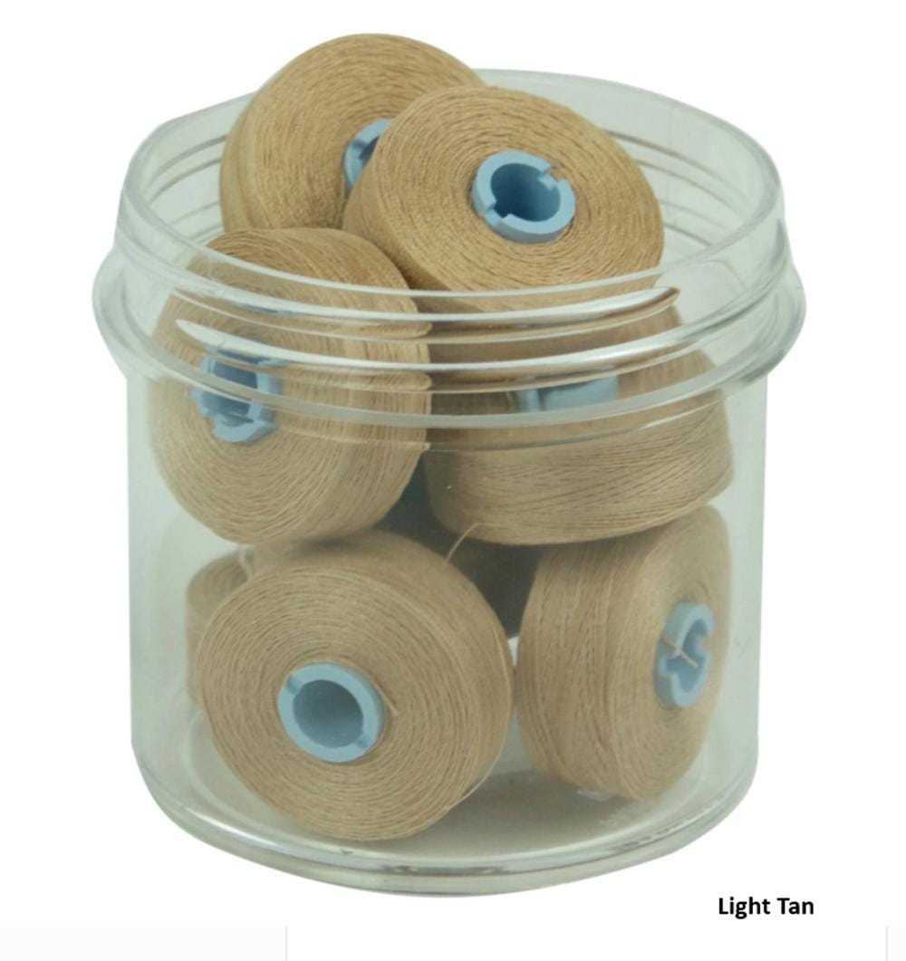 Magna-Quilt Cotton M-Style Bobbin from Filtec - 10 Count, 135 yards each