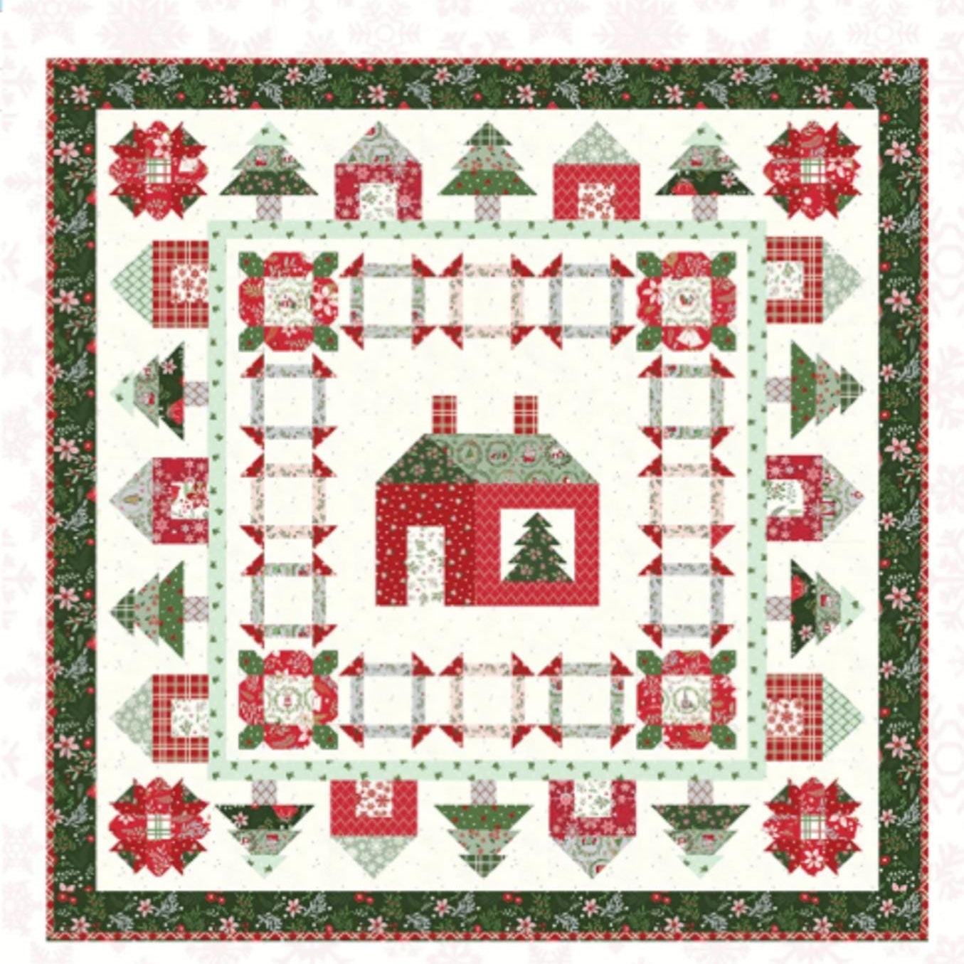 Holly Lane Quilt Pattern by Beverly McCullough 71" x 71"
