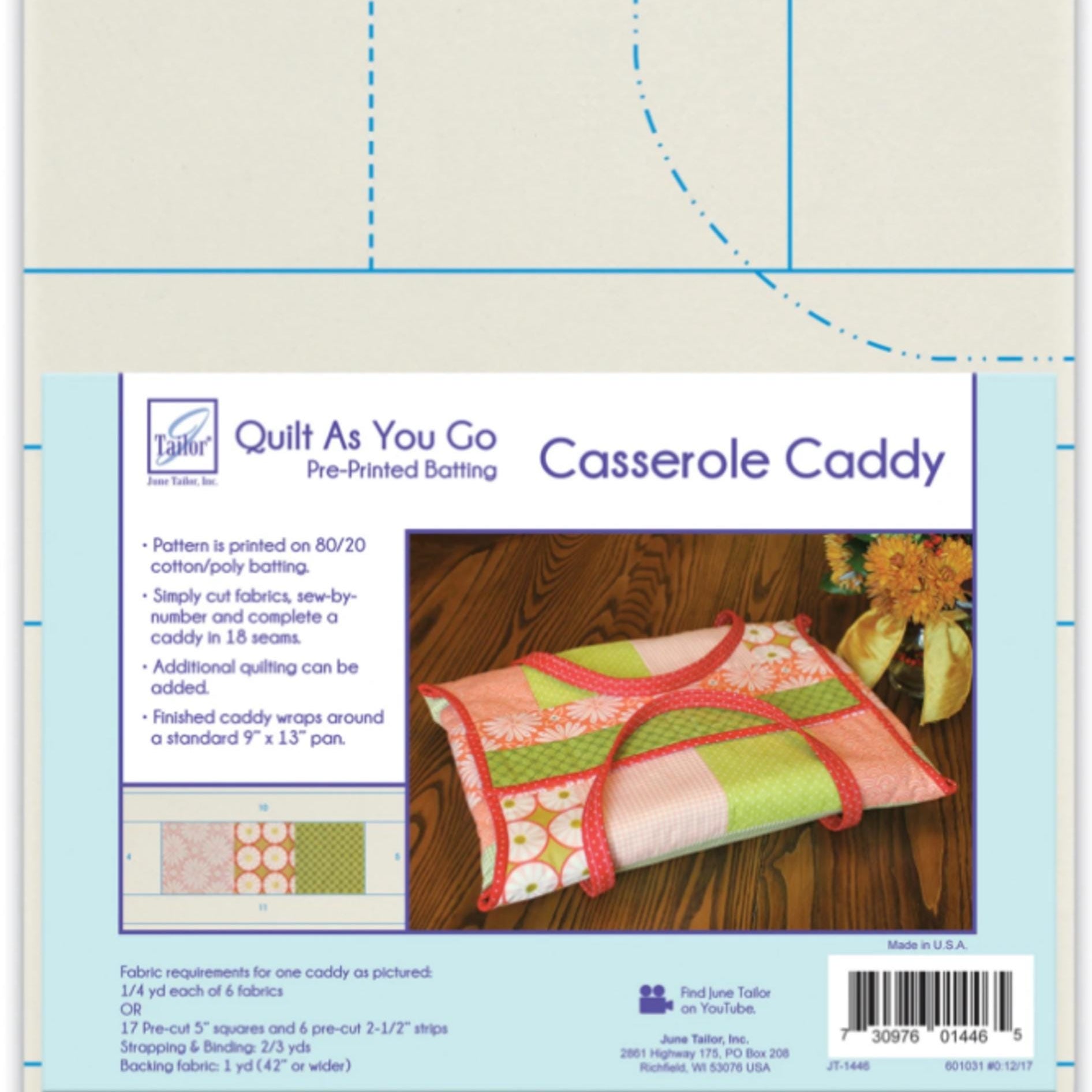 Quilt As You Go Casserole Caddy