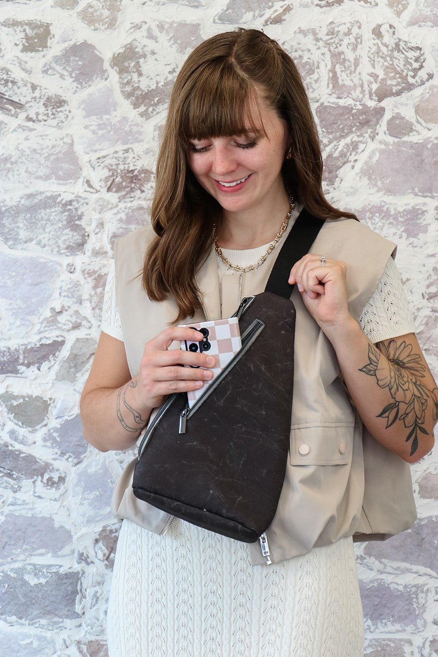 Lamont Sling Bag Pattern | Mini & Full Size | Sallie Tomato - QuiltingJoyPDX