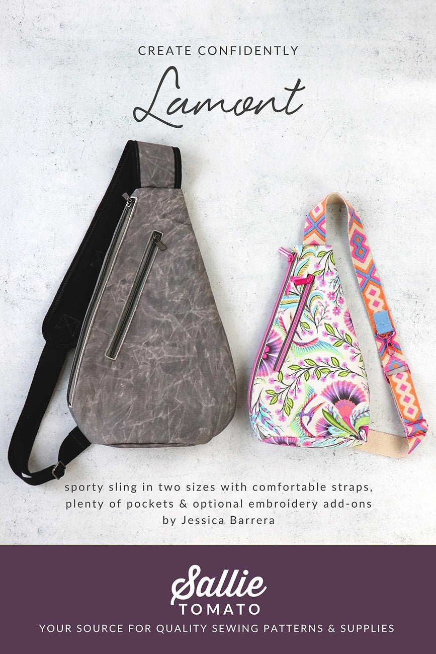 Lamont Sling Bag Pattern | Mini & Full Size | Sallie Tomato - QuiltingJoyPDX