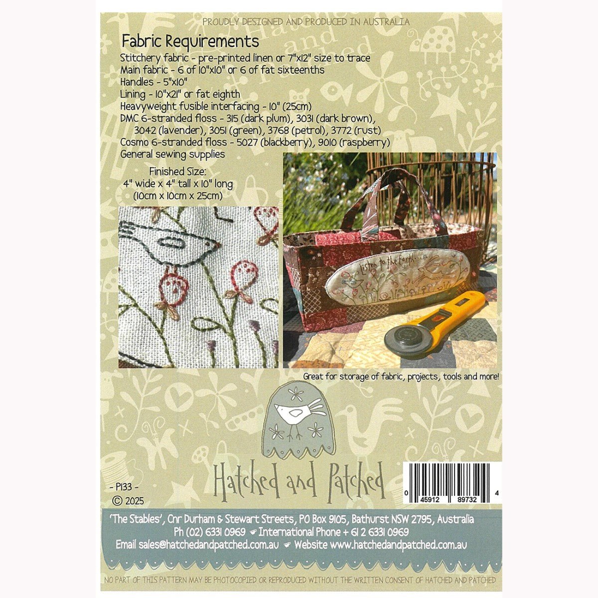 Listen to the Earth Bag - QuiltingJoyPDX