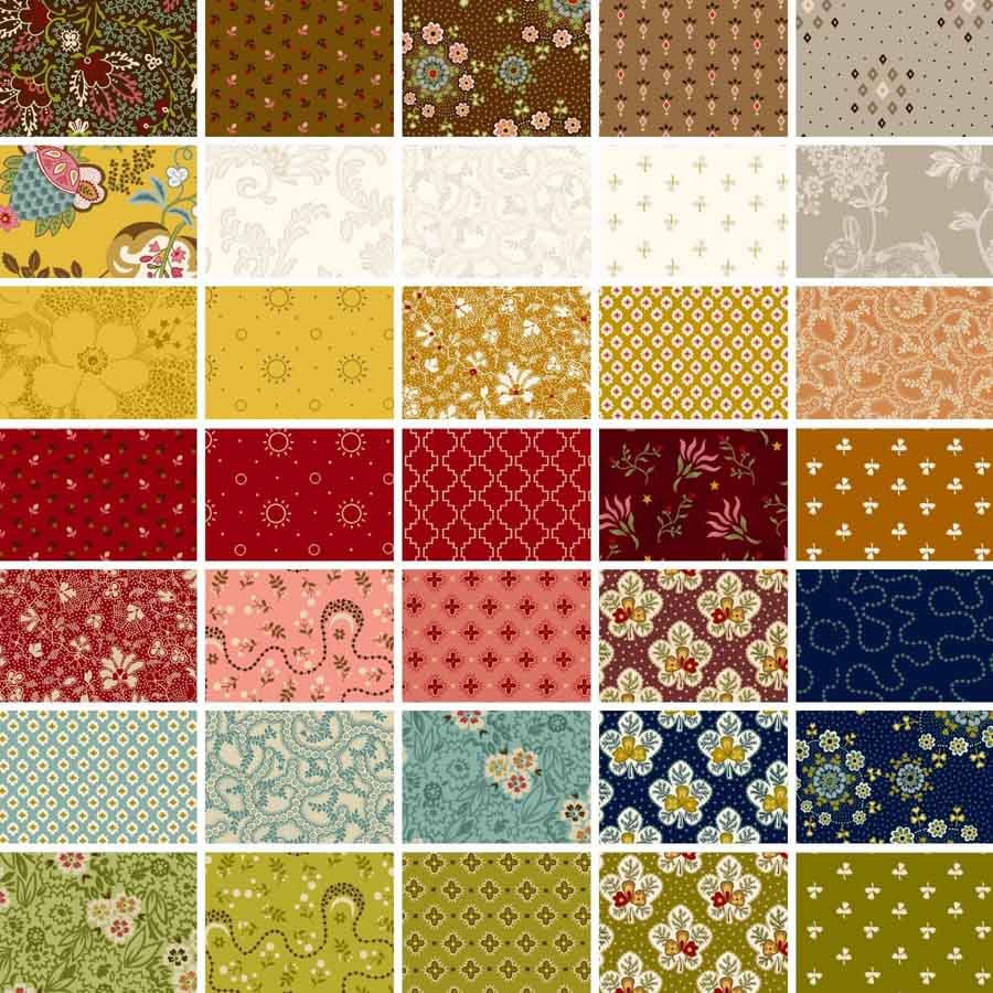 Love Struck Fat Quarters – Kim Diehl for Henry Glass, All 35 Fabrics - QuiltingJoyPDX