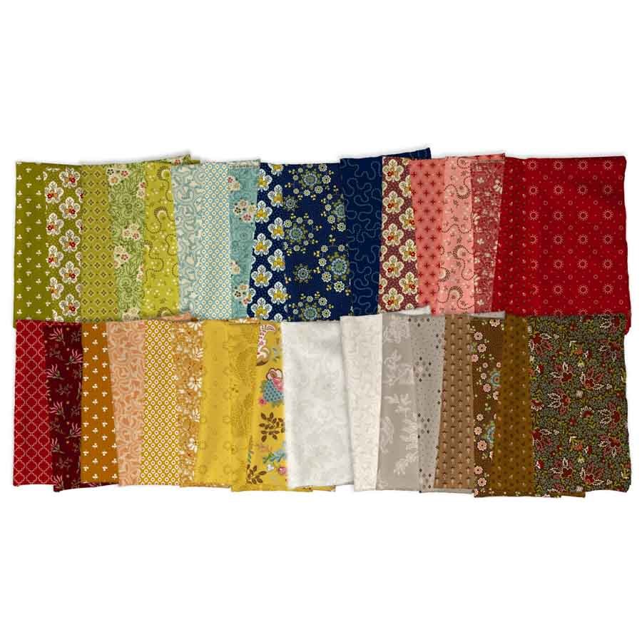 Love Struck Fat Quarters – Kim Diehl for Henry Glass, All 35 Fabrics - QuiltingJoyPDX