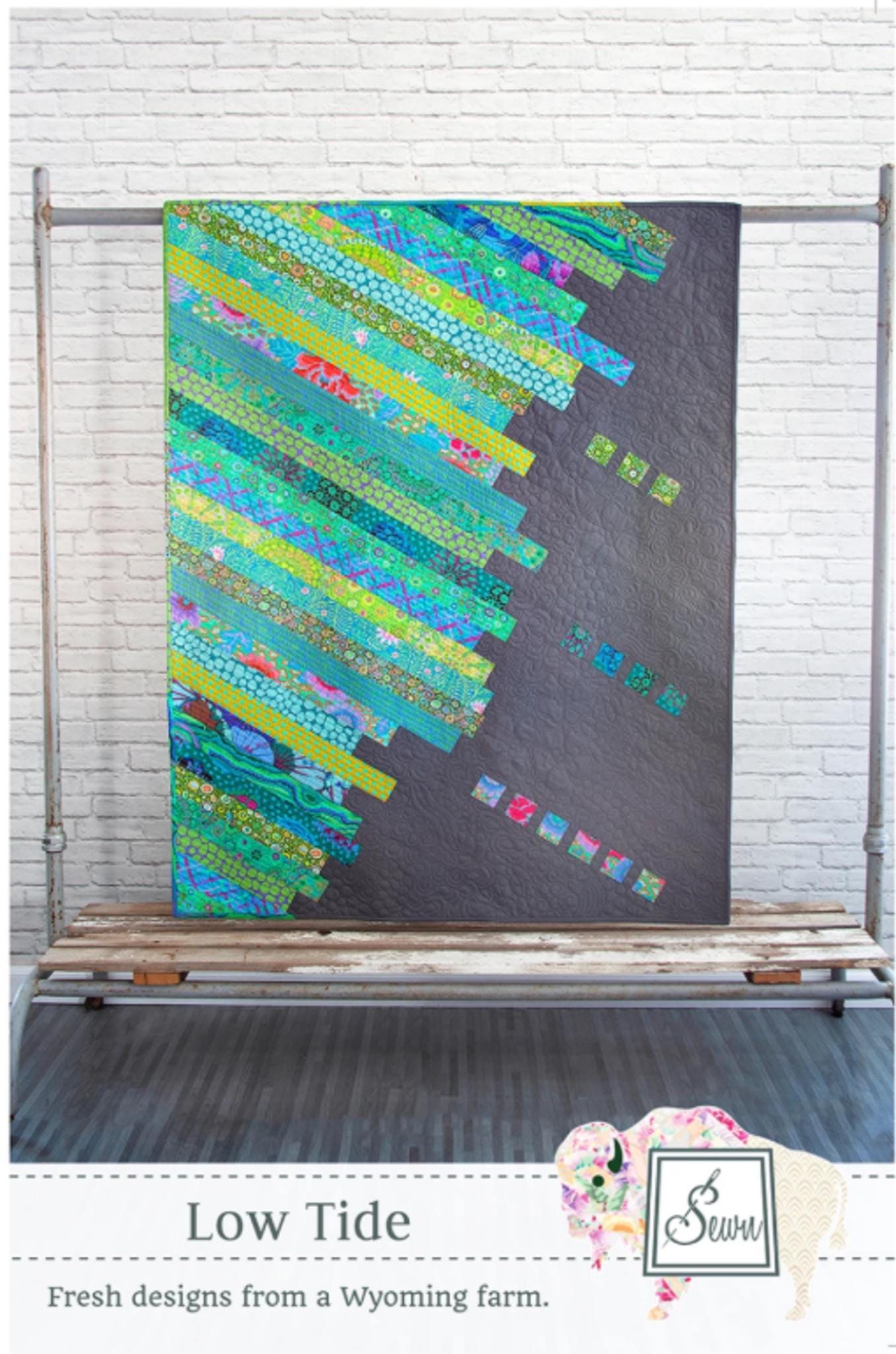 Low Tide Quilt Pattern by Rana Heredia - 45" x 55" - QuiltingJoyPDX