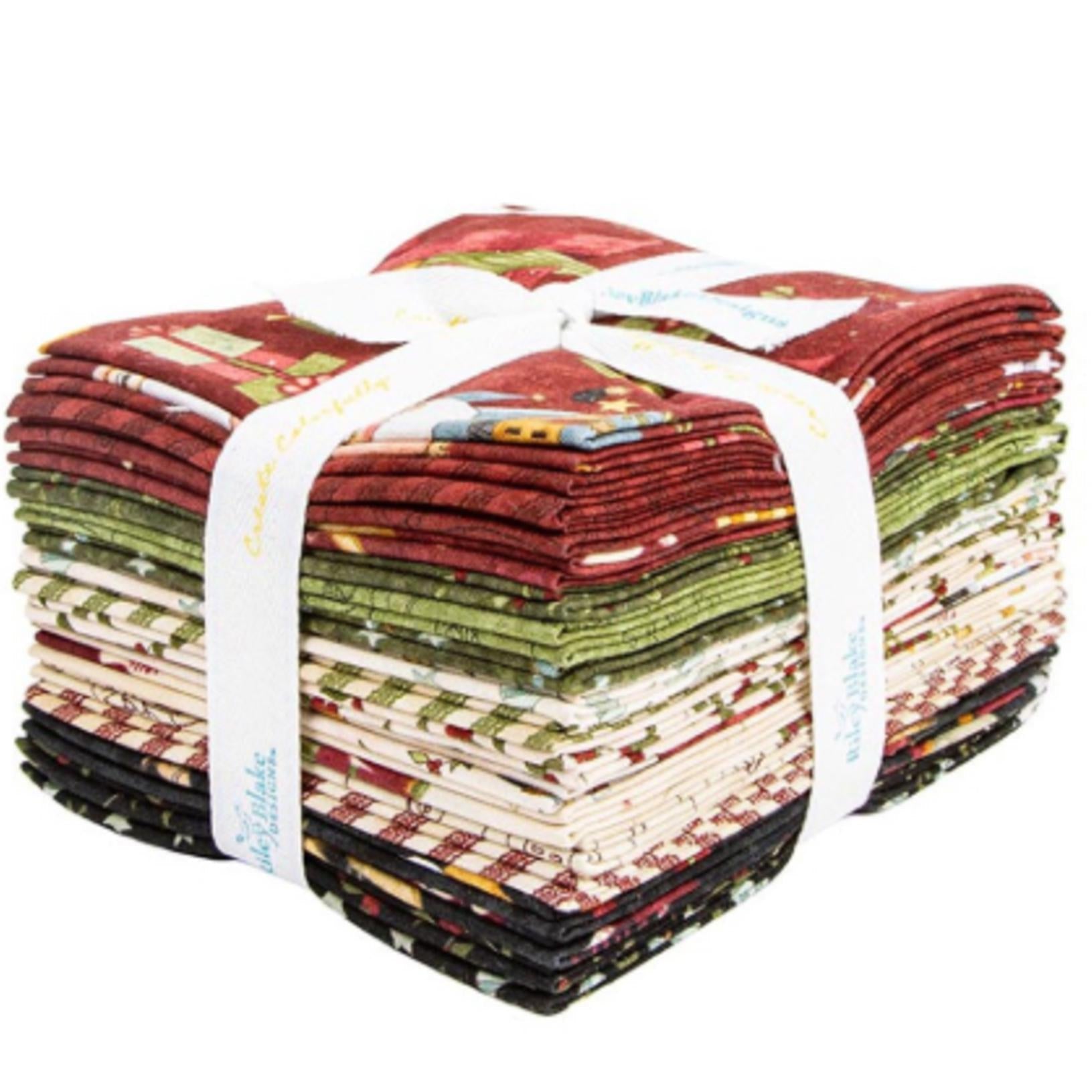 Naughty or Nice Fat Quarter Bundle: 18 Fabric Quarters from Riley Blake - QuiltingJoyPDX