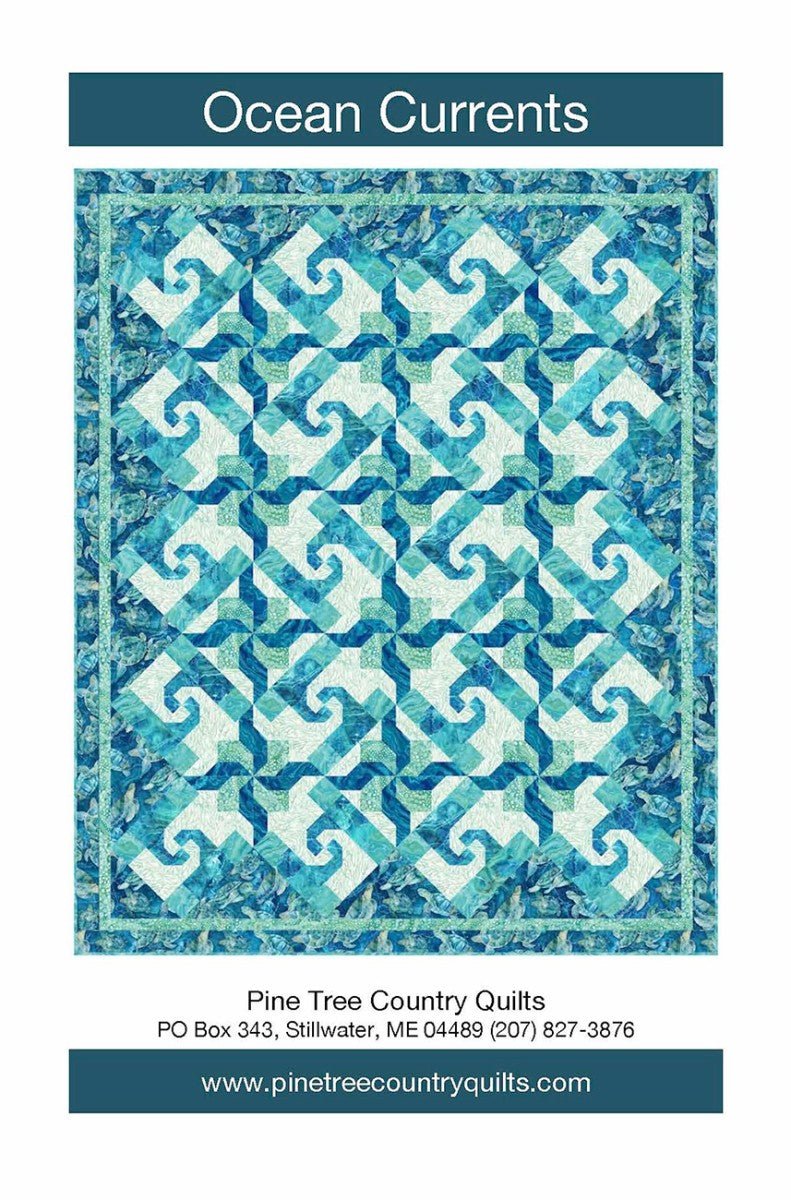 Ocean Currents Quilt Pattern by Pine Tree Country Quilts - QuiltingJoyPDX