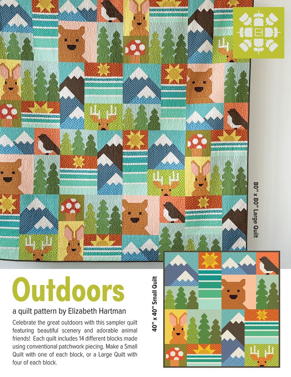 Outdoors Sampler Quilt Pattern by Elizabeth Hartman - QuiltingJoyPDX