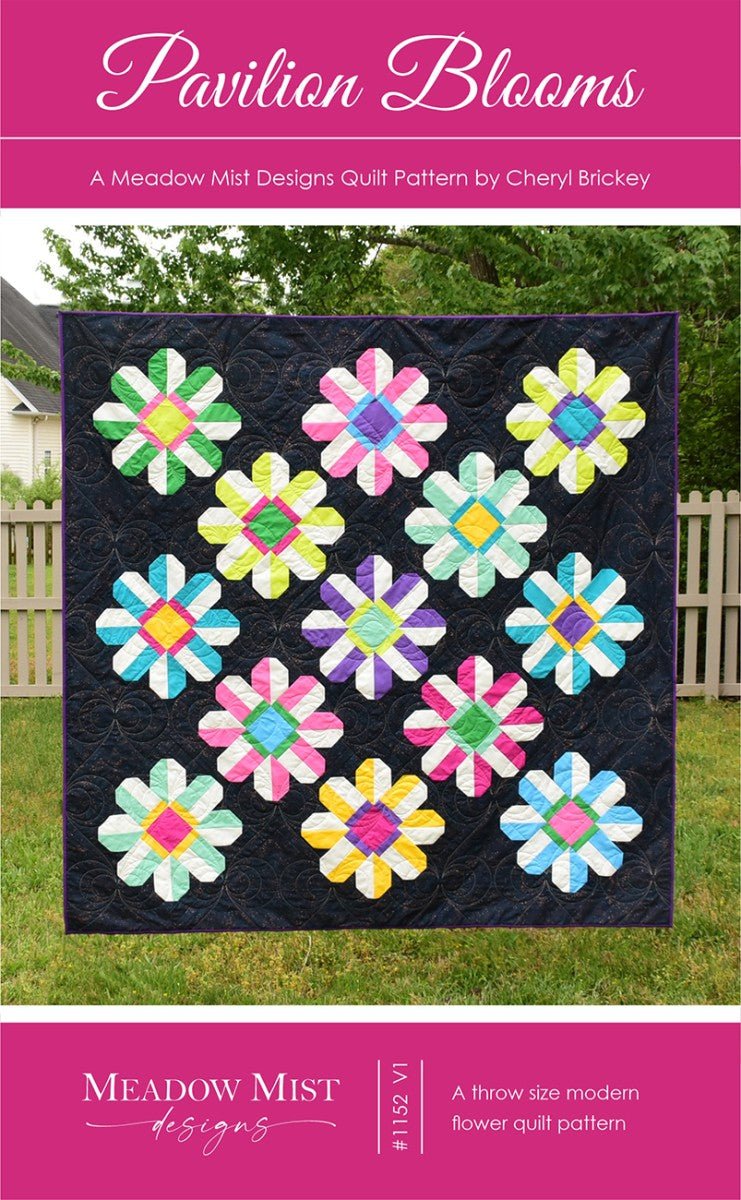 Pavilion Blooms Quilt Pattern - QuiltingJoyPDX