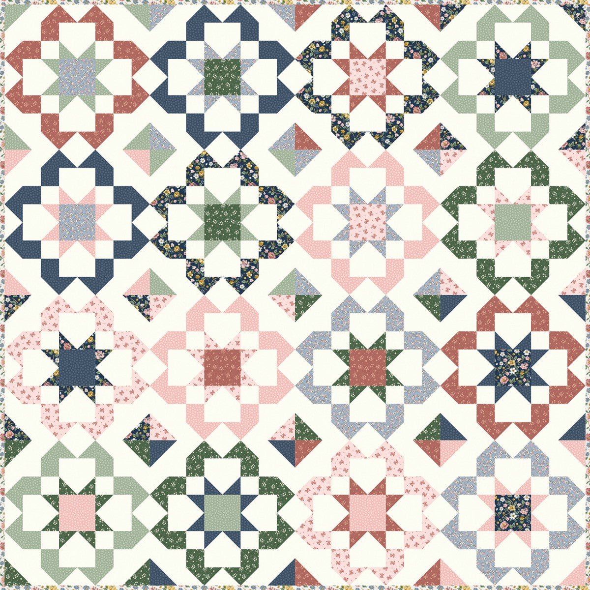 Quilt Cakes Bloom Burst Quilt Pattern - QuiltingJoyPDX