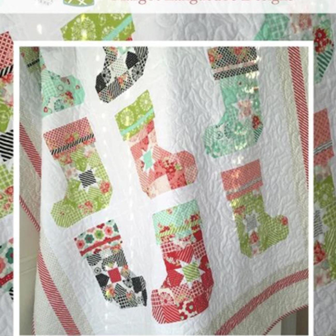 Ready for Santa Quilt Pattern by Margot Languedoc from Pattern Basket - 58.5 x 64 - QuiltingJoyPDX
