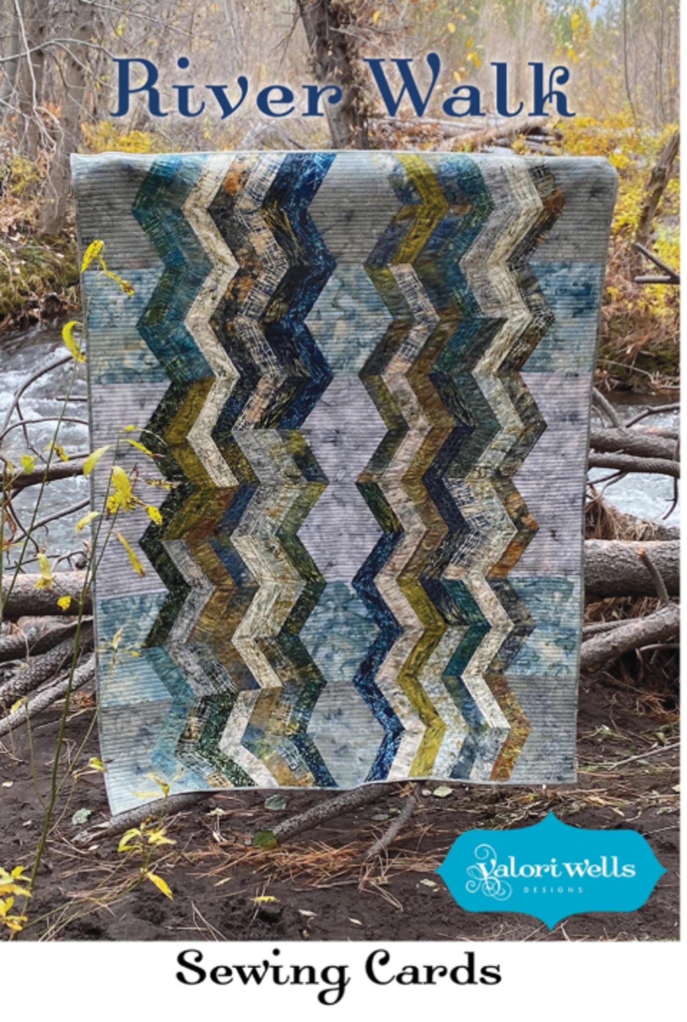 River Walk quilt pattern (sewing card) from Valori Wells Designs - QuiltingJoyPDX