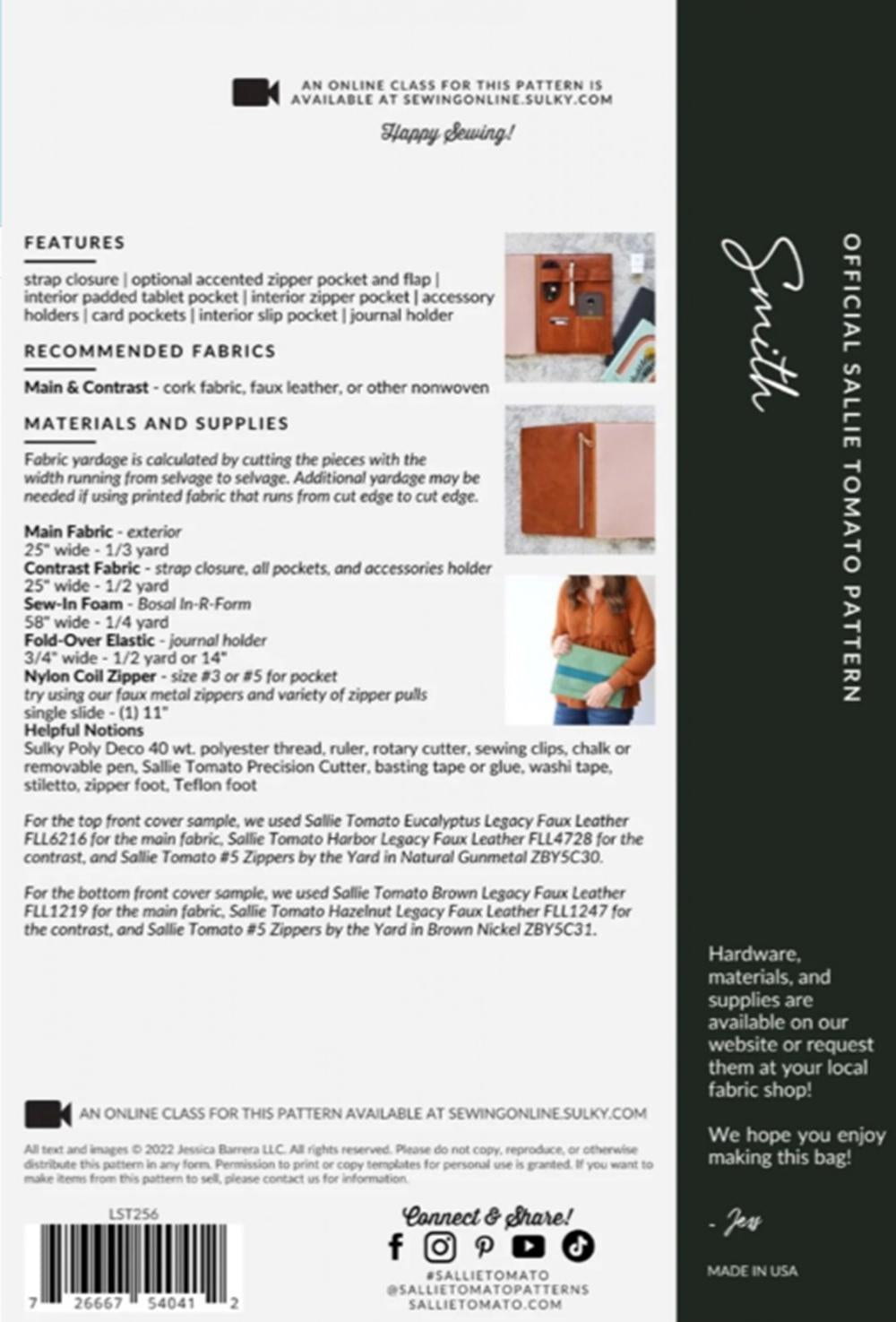 Smith Organizer from Sallie Tomato Mini Pattern - 12"w x 9"h x 1/2"deep - QuiltingJoyPDX