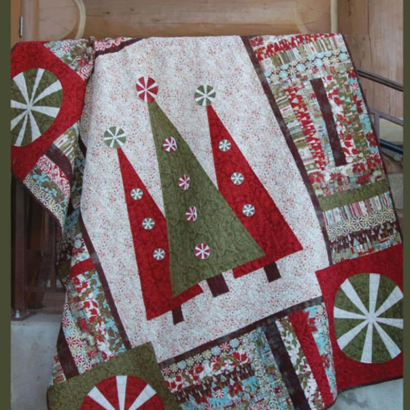 Step Into Christmas Quilt Pattern: Abbey Lane Quilts 60" x 72" - QuiltingJoyPDX